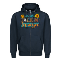 Navy i'm just talking tennessee Zipper Hoodie - HRA Design Shop