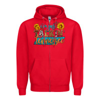 Red i'm just talking tennessee Zipper Hoodie - HRA Design Shop