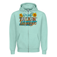 Seafoam i'm just talking tennessee Zipper Hoodie - HRA Design Shop