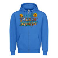 True Royal i'm just talking tennessee Zipper Hoodie - HRA Design Shop