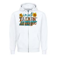 White i'm just talking tennessee Zipper Hoodie - HRA Design Shop