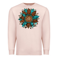 Pale Pink gemstone cowhide leopard turquoise sunflower Premium Sweatshirt - Artiststas