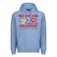 Colony Blue self love club Premium Hoodie - MaliasSmallBusiness