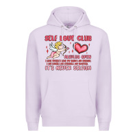 Lilac self love club Premium Hoodie - MaliasSmallBusiness