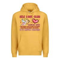 Mustard self love club Premium Hoodie - MaliasSmallBusiness