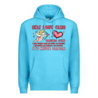 Ocean Blue self love club Premium Hoodie - MaliasSmallBusiness