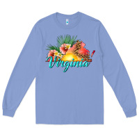 Colony Blue summer virginia Long Sleeve Tee - texasbilliewilder