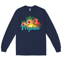 Navy summer virginia Long Sleeve Tee - texasbilliewilder