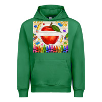 Emerald custom teacher name apple Urban Hoodie - NancyCooperArtShop