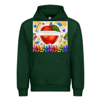 Forest Green custom teacher name apple Urban Hoodie - NancyCooperArtShop