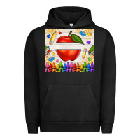 Pigment Black custom teacher name apple Urban Hoodie - NancyCooperArtShop