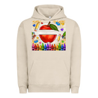 Pigment French Oak custom teacher name apple Urban Hoodie - NancyCooperArtShop