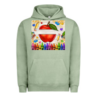 Pigment Oil Green custom teacher name apple Urban Hoodie - NancyCooperArtShop