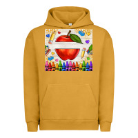 Pigment Peanut Butter custom teacher name apple Urban Hoodie - NancyCooperArtShop