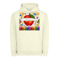 Pigment Pistachio custom teacher name apple Urban Hoodie - NancyCooperArtShop
