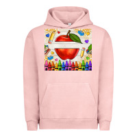 Pigment Salmon custom teacher name apple Urban Hoodie - NancyCooperArtShop