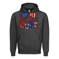 Charcoal Heather All American dude Zipper Hoodie - Neo Western
