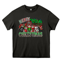 Asphalt merry christmas  truck Heavy Core Tee - CowhideDigitalArt