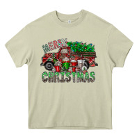 Mossy merry christmas  truck Heavy Core Tee - CowhideDigitalArt