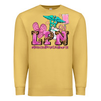 Antique Gold lpn licensed practical nurse Premium Sweatshirt - AdoDesignShop