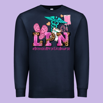 Lpn Licensed Practical Nurse Premium Sweatshirt Designed By Adodesignshop