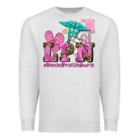 Oatmeal Heather lpn licensed practical nurse Premium Sweatshirt - AdoDesignShop