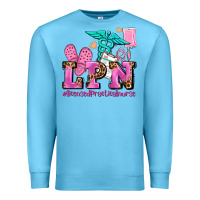 Ocean Blue lpn licensed practical nurse Premium Sweatshirt - AdoDesignShop
