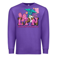 Purple lpn licensed practical nurse Premium Sweatshirt - AdoDesignShop