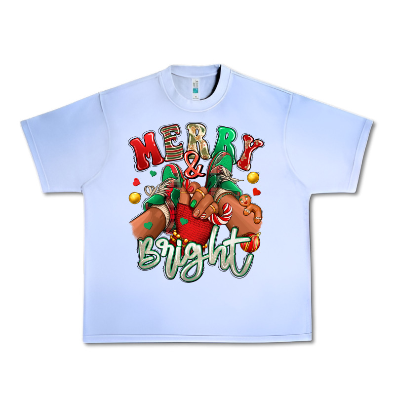 Merry And Bright Black Kid Sneakers Urban Heavy Tee by RanaPortraitStore | Teevron