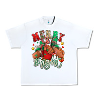 White merry and bright black kid sneakers Urban Heavy Tee - RanaPortraitStore