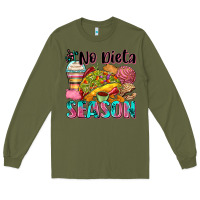 Army Green no dieta season Long Sleeve Tee - Zillion Design Studio