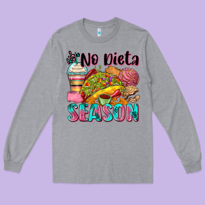 No Dieta Season Long Sleeve Tee Designed By Zillion Design Studio