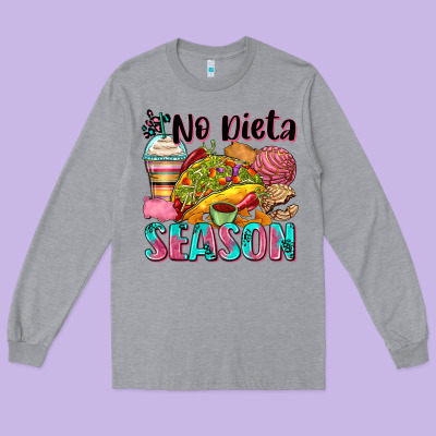 No Dieta Season Long Sleeve Tee Designed By Zillion Design Studio