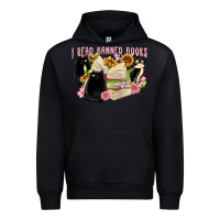 Black ı read banned books Urban Hoodie - MaliasSmallBusiness