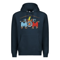 Navy archery mom Premium Hoodie - MaliasSmallBusiness