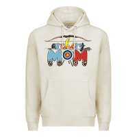 Oatmeal Heather archery mom Premium Hoodie - MaliasSmallBusiness
