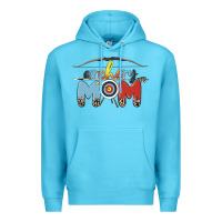 Ocean Blue archery mom Premium Hoodie - MaliasSmallBusiness