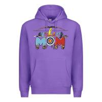 Purple archery mom Premium Hoodie - MaliasSmallBusiness
