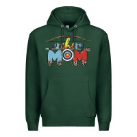 Sports Green archery mom Premium Hoodie - MaliasSmallBusiness