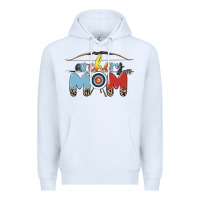 White archery mom Premium Hoodie - MaliasSmallBusiness