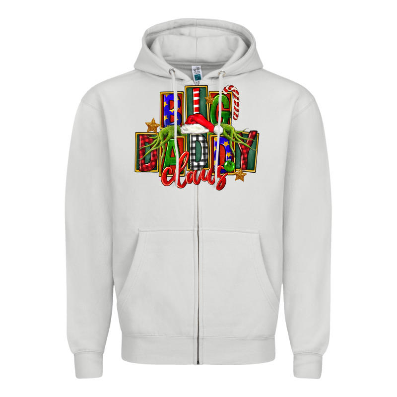 Christmas Big Daddy Claus Zipper Hoodie by FaDigitalArtStudio | Teevron