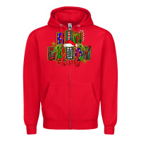 Red Christmas big daddy claus Zipper Hoodie - FaDigitalArtStudio
