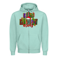 Seafoam Christmas big daddy claus Zipper Hoodie - FaDigitalArtStudio