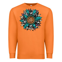Carrot cowhide leopard serape gemstone  sunflower Premium Sweatshirt - Artiststas
