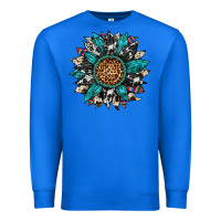 True Royal cowhide leopard serape gemstone  sunflower Premium Sweatshirt - Artiststas