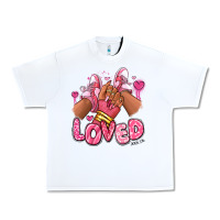 White loved valentine's day afro girl sneakers Urban Heavy Tee - RanaPortraitStore