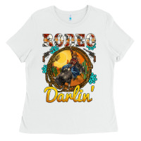 White western rodeo darlin' sunset sunflowers weapon Ladies Tee - BarkalooDesign