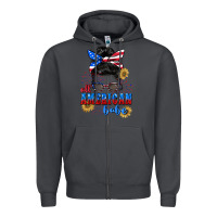 Smoke All American Babe 4th of July Zipper Hoodie - CowGirlArtShop