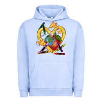 Pigment Grape Ice heart pencil Urban Hoodie - NancyCooperArtShop