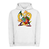 Pigment Lunar Rock heart pencil Urban Hoodie - NancyCooperArtShop